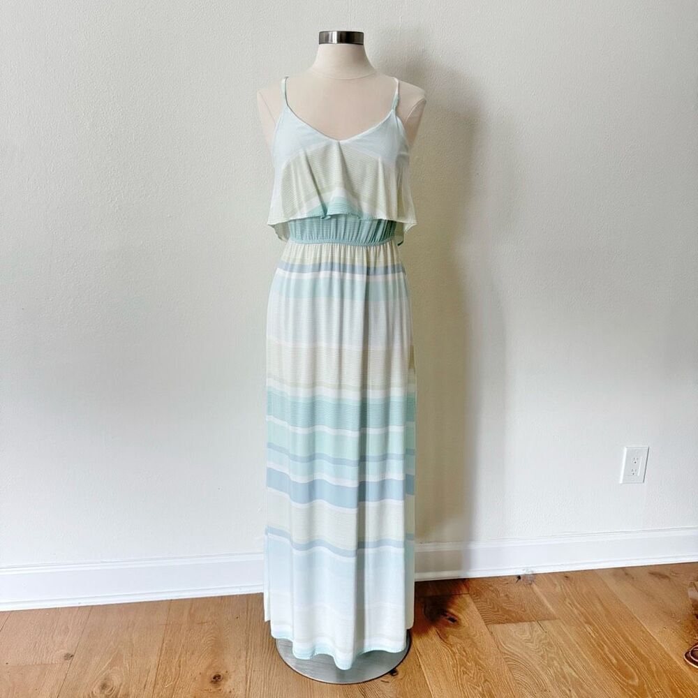 Lc Lauren Conrad Women's Size 10 Soft Blue Maxi Dress Sleeveless
